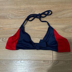 Crewcuts red and blue tie bikini top size 14y